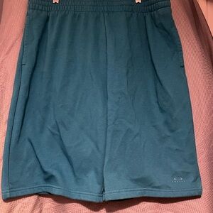 Oakley Blue Athletic Shorts Elastic Waistband